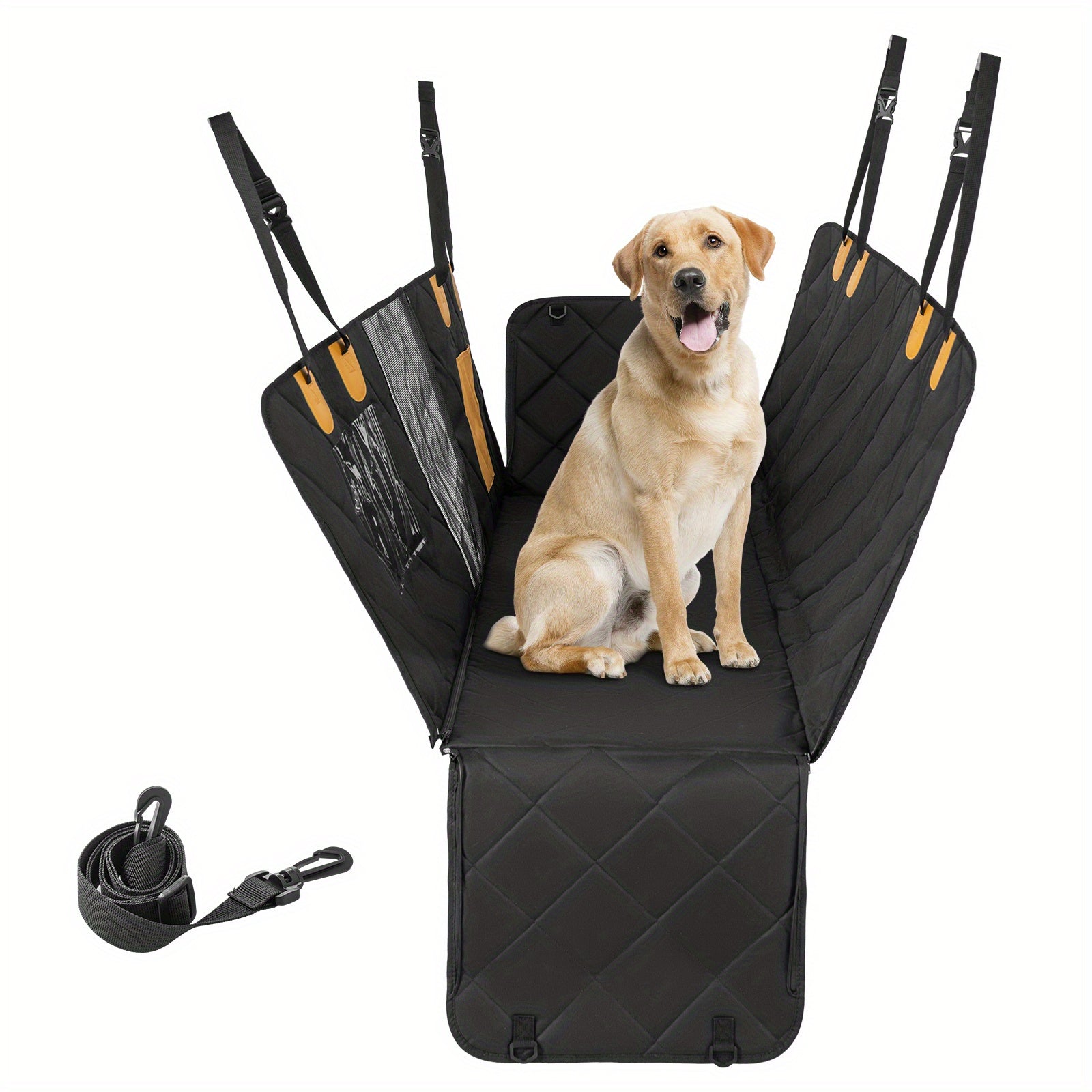 Autositzbezug für kleine und mittelgroße Hunde mit Sicherheitsgurt